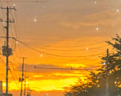 ももこです(^з^)空がきれいでした/ももこ