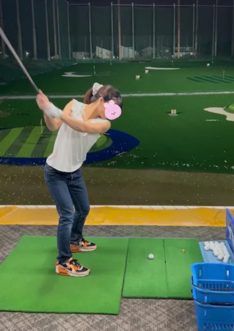 打ちっぱなし行きました～⛳️⛳️/体験　なつめ　奥様