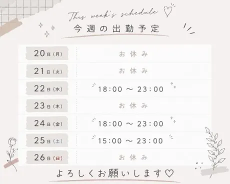 今週の