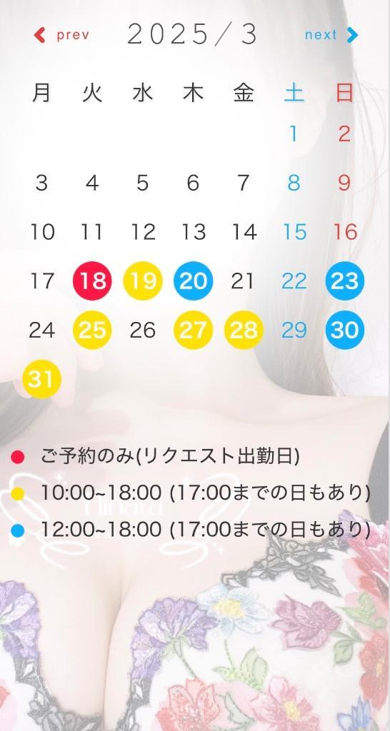 3月後半スケジュール🗓🩵