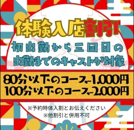 18時～初出勤❤オトクな情報も！/ちよ