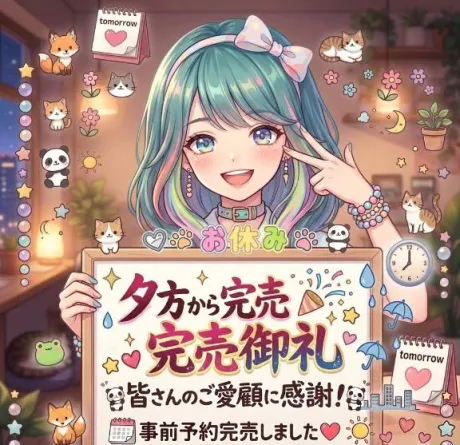 夕方から完売御礼
