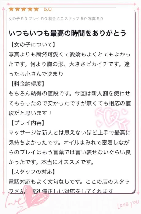 【お礼写メ日記】/こころ