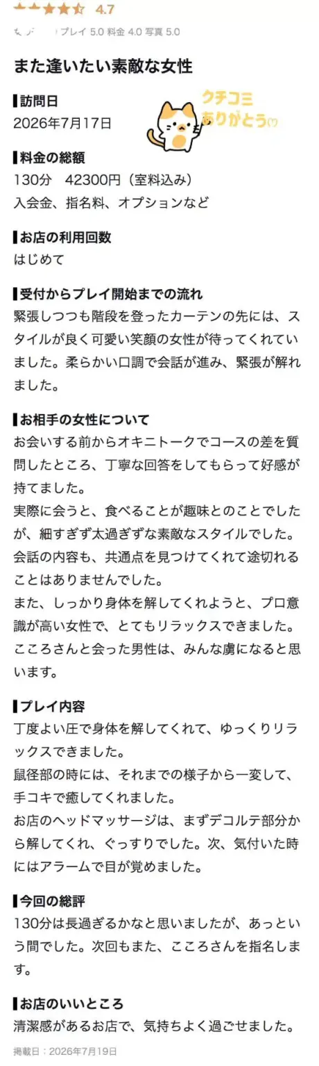 こころたっぷりHoney oil SPA