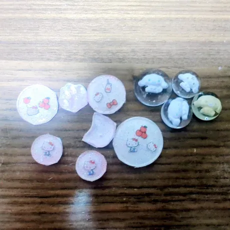 手作りボンボンドロップとおはじきシール 🧸💖/サキ(青森・弘前出勤)