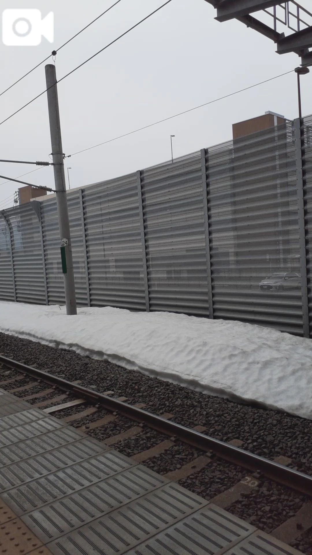 春の残雪😳❣️