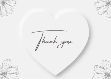 お礼💌