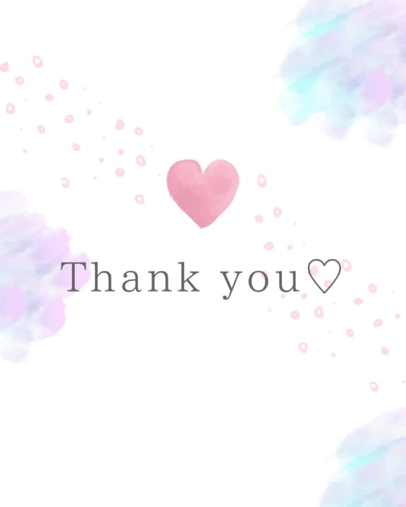 お礼💌