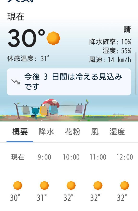 今日は暑くなりますね