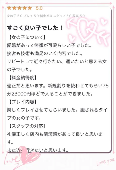 【お礼写メ日記】/こころ