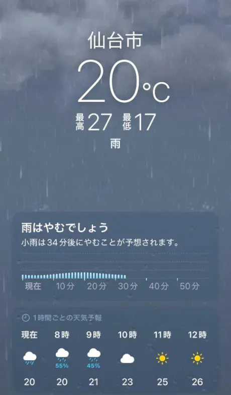 ここ数日の☂️