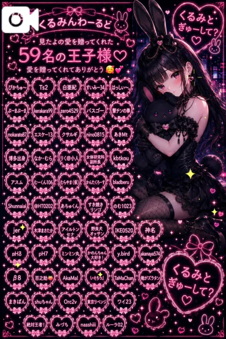 見たよの愛をありがとう🥰💝/くるみ
