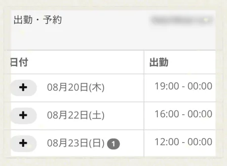 今週の予定