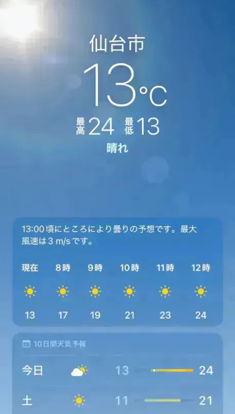 本日快晴也☀️/あず
