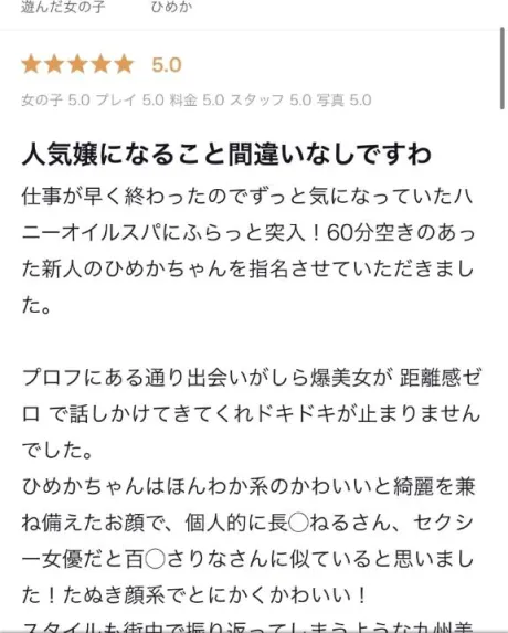ひめかたっぷりHoney oil SPA