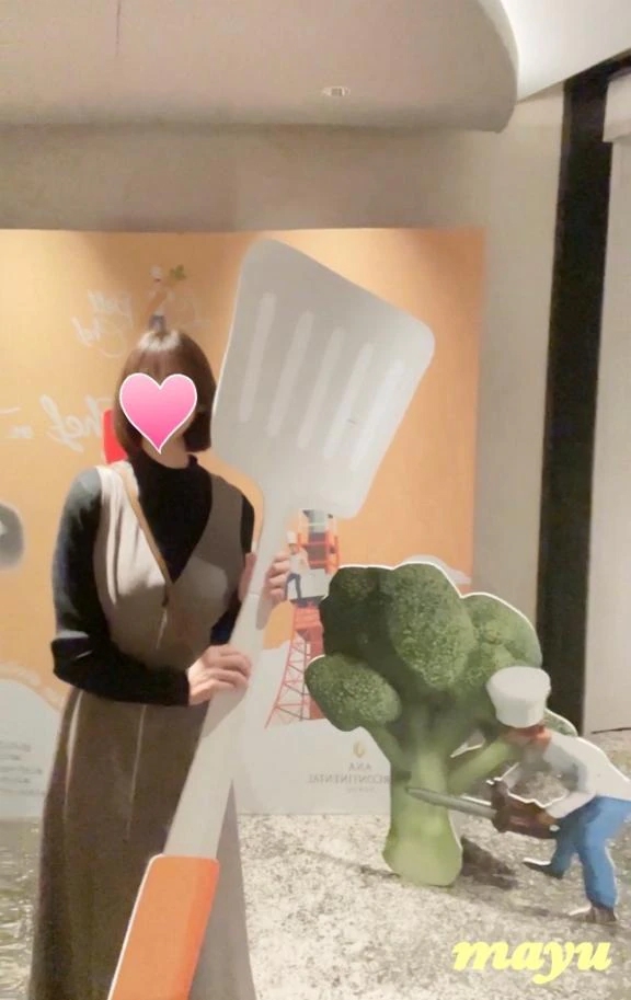 フライ返しを持ったまゆさんとお詫び