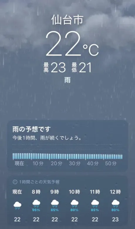 あずのブログ 一昨日からの☂️