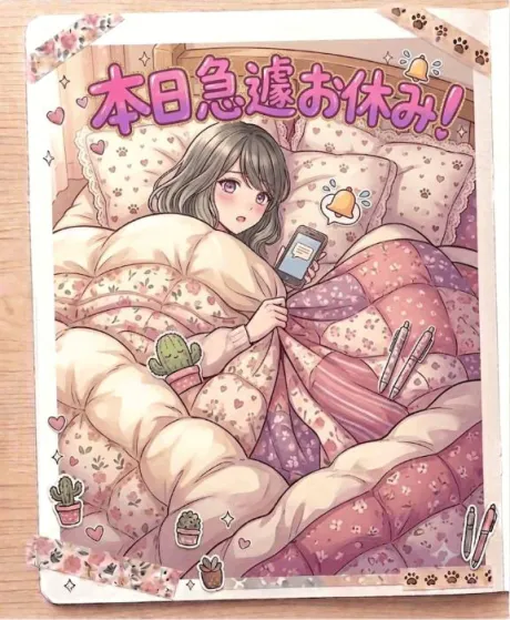 本日急遽お休み