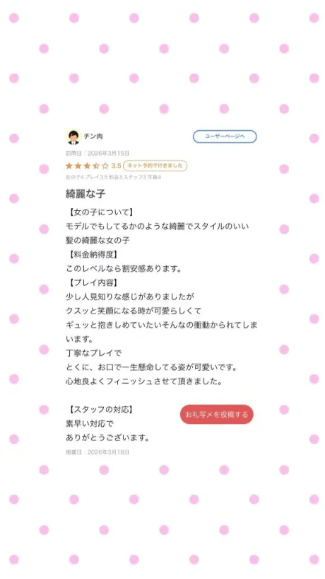 ゆゆのブログ 【お礼写メ日記】