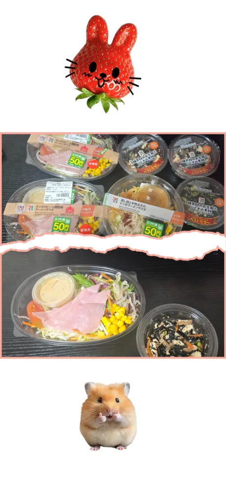 今日の晩ごはん＆お得にゲット！🍓🐹/ちい何人でもok【青】