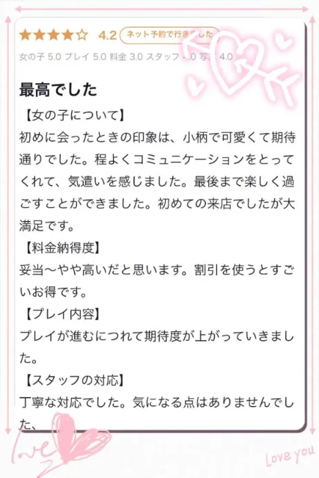【お礼写メ日記】/こころ