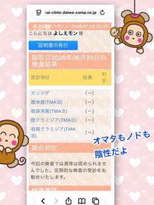 よしえ 奥様のブログ 検査結果☆
