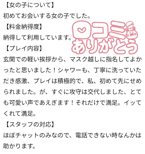 口コミありがとうございます♡