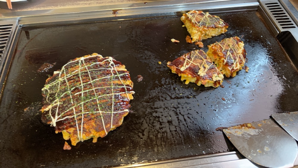 お昼は、お好み焼き 😋