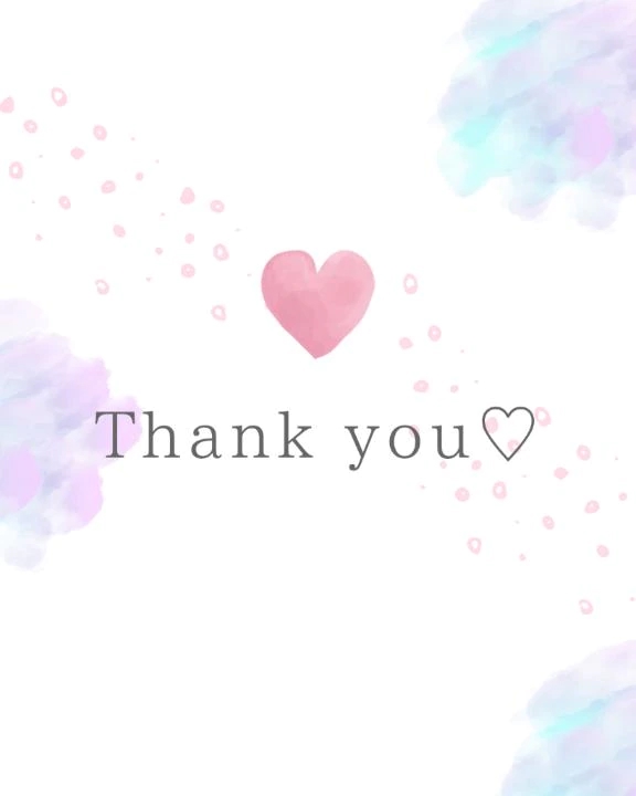 お礼💌